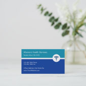 Visitenkarten für Frauen im Gesundheitswesen Visitenkarte (Stehend Vorderseite)