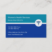 Visitenkarten für Frauen im Gesundheitswesen Visitenkarte (Vorderseite)