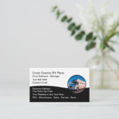 Visitenkarten für Freizeitfahrzeuge Visitenkarte (Stehend Vorderseite)