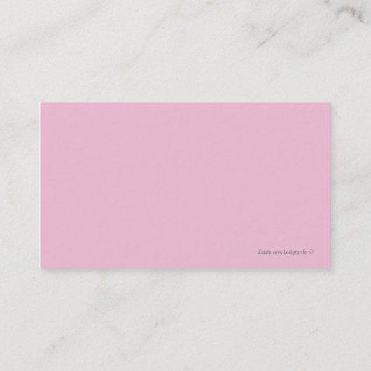 Visitenkarten für Friseure Visitenkarte (Rückseite)