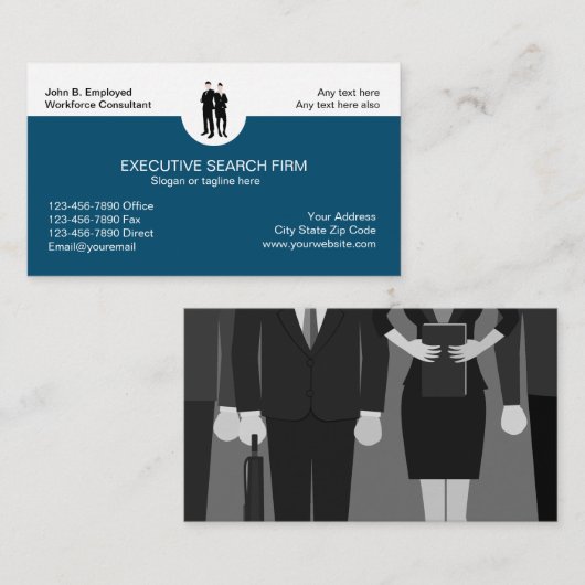 Visitenkarten für Führungskraft-Suche Visitenkarte (Vorne/Hinten)