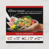 Visitenkarten für gecoacht Lebensmittel Quadratische Visitenkarte (Vorderseite)