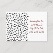 Visitenkarten für Geschäftskarten, immer häufiger Visitenkarte (Rückseite)