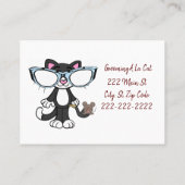 Visitenkarten für Geschäftskarten, immer häufiger  Visitenkarte (Rückseite)