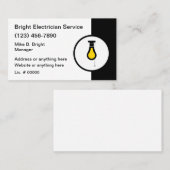 Visitenkarten für gewerbliche Elektrogeräte Visitenkarte (Vorne/Hinten)