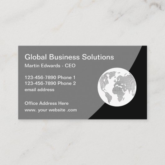 Visitenkarten für Global Business Services Visitenkarte (Vorderseite)