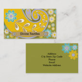 Visitenkarten für Göttliche Textilien Visitenkarte (Vorne/Hinten)