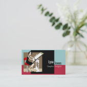 Visitenkarten für Grafik-Designer Visitenkarte (Stehend Vorderseite)