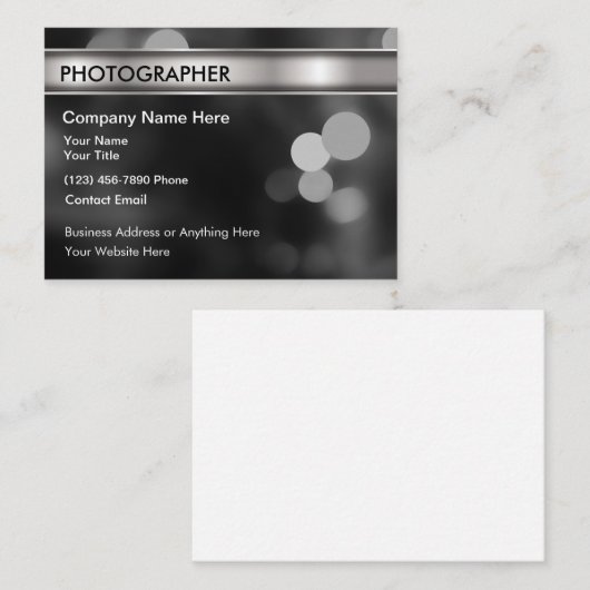 Visitenkarten für große Druckflächen Visitenkarte (Vorne/Hinten)