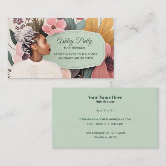 Visitenkarten für Haarfräse Visitenkarte (Vorne/Hinten)