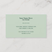 Visitenkarten für Haarfräse Visitenkarte (Rückseite)