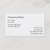 Visitenkarten für Haustiere Visitenkarte (Rückseite)