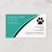 Visitenkarten für Haustiere Visitenkarte (Vorderseite)
