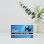 Visitenkarten für Haustiere Visitenkarte (Stehend Vorderseite)