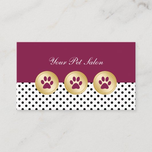 Visitenkarten für Haustiere Visitenkarte (Vorderseite)