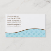 Visitenkarten für Haustiere Visitenkarte (Rückseite)