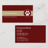 Visitenkarten für Haustiere Visitenkarte (Vorne/Hinten)