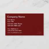 Visitenkarten für Haustiere Visitenkarte (Rückseite)