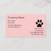 Visitenkarten für Haustiere Visitenkarte (Rückseite)