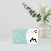 Visitenkarten für Haustiere Visitenkarte (Stehend Vorderseite)