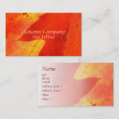 Visitenkarten für Herbst Visitenkarte (Vorne/Hinten)