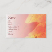 Visitenkarten für Herbst Visitenkarte (Rückseite)