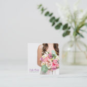 Visitenkarten für Hochzeitsplaner Quadratische Visitenkarte (Stehend Vorderseite)