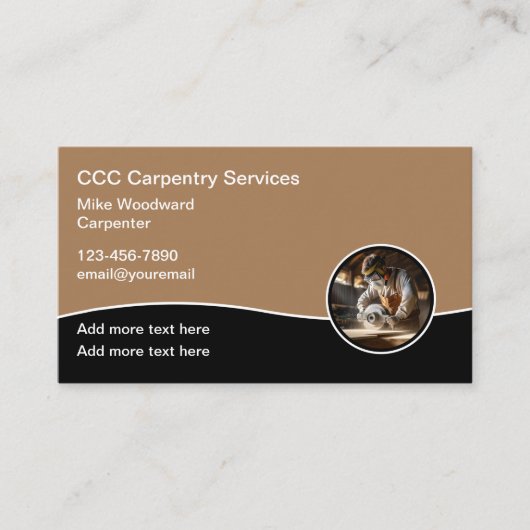 Visitenkarten für Holzbearbeitungsmaschinen von Zi Visitenkarte (Vorderseite)