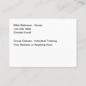 Visitenkarten für Hunde und Welpen Visitenkarte (Rückseite)