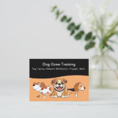 Visitenkarten für Hunde und Welpen Visitenkarte (Stehend Vorderseite)