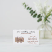 Visitenkarten für Hunde Visitenkarte (Stehend Vorderseite)