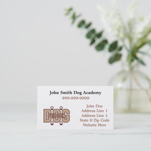Visitenkarten für Hunde Visitenkarte (Stehend Vorderseite)