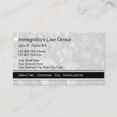 Visitenkarten für Immigration Attorney Visitenkarte (Vorderseite)