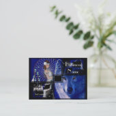 Visitenkarten für indische Frauen und Wolf Visitenkarte (Stehend Vorderseite)