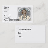 Visitenkarten für individuelle Name von Ärztinnen Terminkarte (Vorne/Hinten)