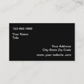 Visitenkarten für Industriethemen Visitenkarte (Rückseite)