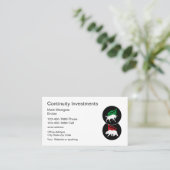 Visitenkarten für Investmentmakler Visitenkarte (Stehend Vorderseite)