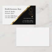 Visitenkarten für klassische Krankenversicherungen Visitenkarte (Vorne/Hinten)