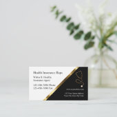 Visitenkarten für klassische Krankenversicherungen Visitenkarte (Stehend Vorderseite)