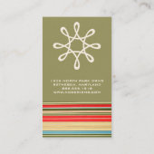 Visitenkarten für klassische Streifen Visitenkarte (Rückseite)