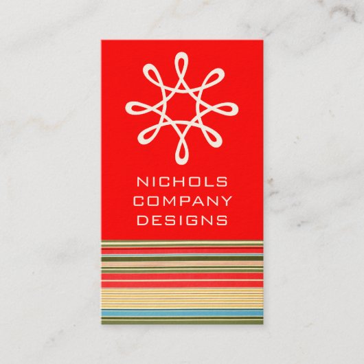 Visitenkarten für klassische Streifen Visitenkarte (Vorderseite)