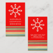 Visitenkarten für klassische Streifen Visitenkarte (Vorne/Hinten)