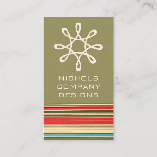 Visitenkarten für klassische Streifen Visitenkarte (Vorderseite)