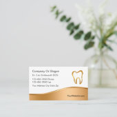 Visitenkarten für klassische Zahnärzte Terminkarte (Stehend Vorderseite)