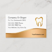 Visitenkarten für klassische Zahnärzte Terminkarte (Vorderseite)