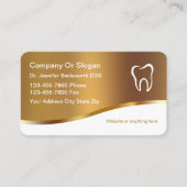 Visitenkarten für klassische Zahnärzte Visitenkarte (Vorderseite)