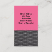 Visitenkarten für Kosmetologen oder Makeup-Künstle Visitenkarte (Rückseite)