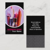 Visitenkarten für Kosmetologen oder Makeup-Künstle Visitenkarte (Vorne/Hinten)