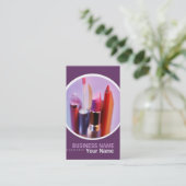 Visitenkarten für Kosmetologen oder Makeup-Künstle Visitenkarte (Stehend Vorderseite)