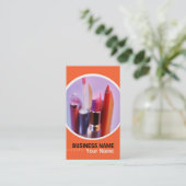 Visitenkarten für Kosmetologen oder Makeup-Künstle Visitenkarte (Stehend Vorderseite)